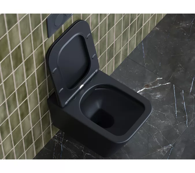 Подвесной унитаз CERAMICANOVA Metric Rimless, изображение 9