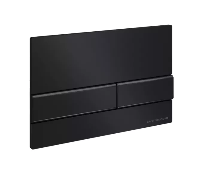 Система инсталляции для унитазов CERAMICANOVA Envision с кнопкой смыва Flat и креплениями, Внешний вид: кнопка цвет Черный, изображение 3