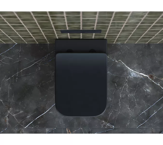 Подвесной унитаз CERAMICANOVA Metric Rimless, изображение 5