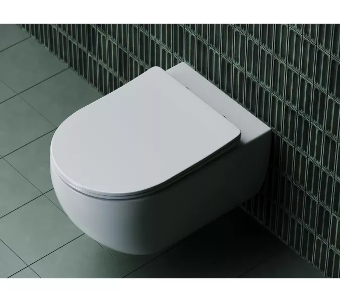 Подвесной унитаз CERAMICANOVA Long Rimless, изображение 5