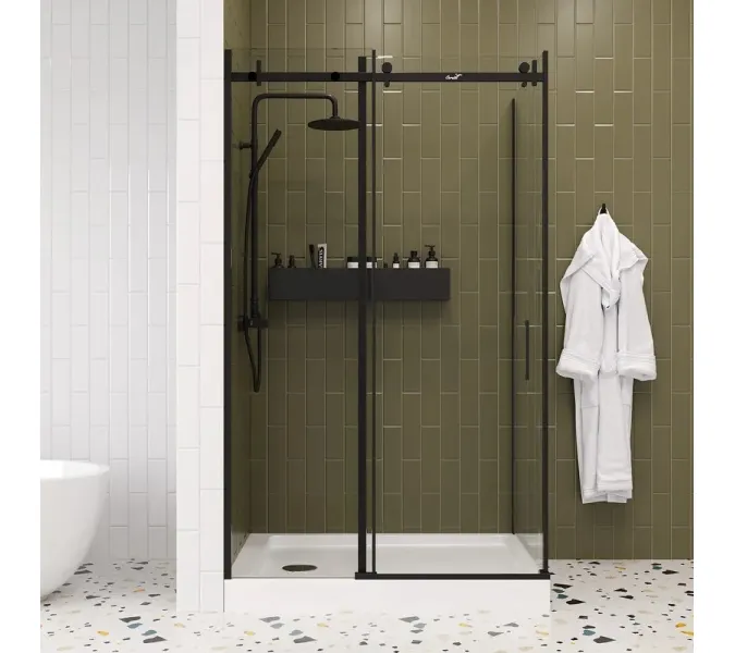 Душевой угол  CEZA'S120B  Ceruttispa без поддона (90x120x195), Цвет профиля: Черный, Выбрать размер: 120x90, изображение 3