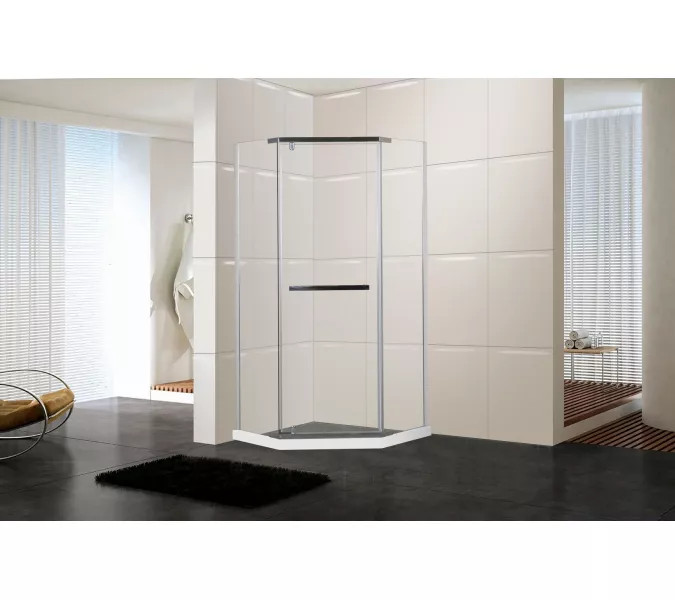 Душевой угол  CHIKA ZP91T/ ZP101T  Ceruttispa без поддона (90х90/100х100), Цвет профиля: Хром, Выбрать размер: 90х90, изображение 5