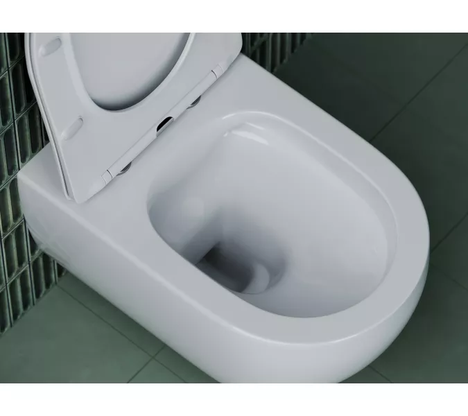 Подвесной унитаз CERAMICANOVA Long Rimless, изображение 6