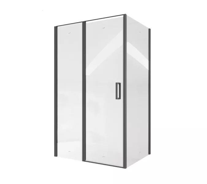 Душевой угол  VICTORIA120B Ceruttispa без поддона (90x120x195), Цвет профиля: Черный, Выбрать размер: 120х90, изображение 5