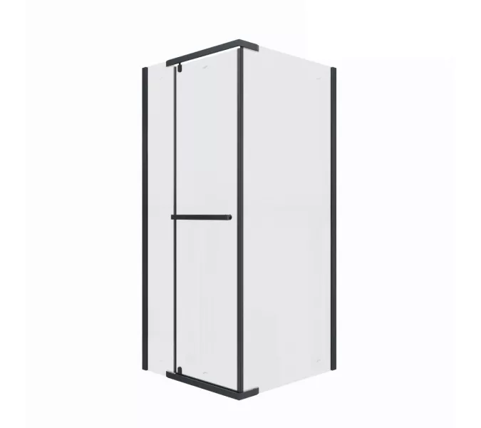 Душевой угол  MIMI ZQ91B  Ceruttispa без поддона (90x90x195), Цвет профиля: Черный, Выбрать размер: 90х90, изображение 5