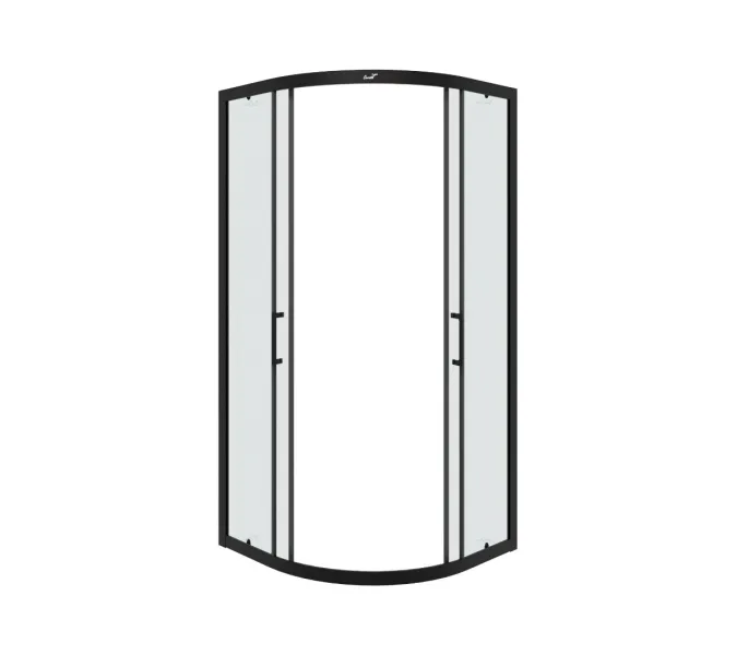 Душевое ограждение Ceruttispa  VIVA90B/100B  без поддона (90x90/100х100), Цвет профиля: Черный, Выбрать размер: 90х90, изображение 3