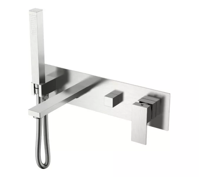 Душевые системы: Душевая система встраиваемая   Boheme Qubic 474-2-NB Brushed Nickel 1 в магазине Акватория