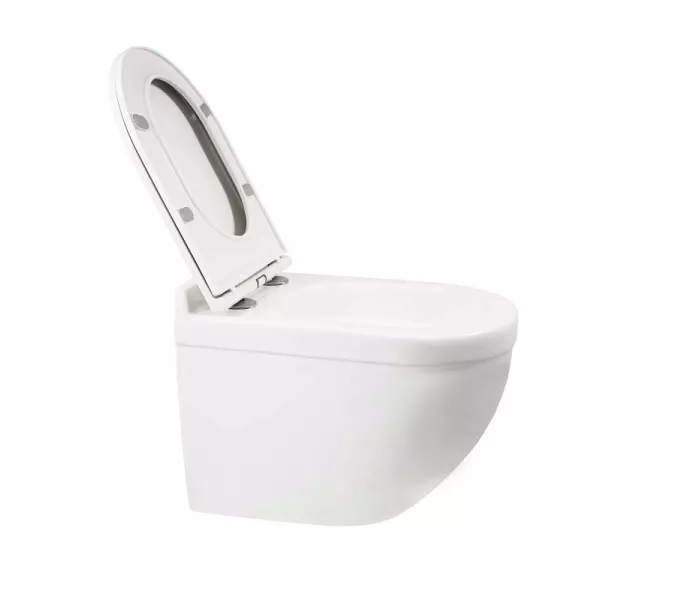 Унитаз подвесной Weltwasser WW SK Heimbach 043 GL-WT безободковый, с микролифтом, белый глянец, Выбрать цвет: Белый, изображение 3