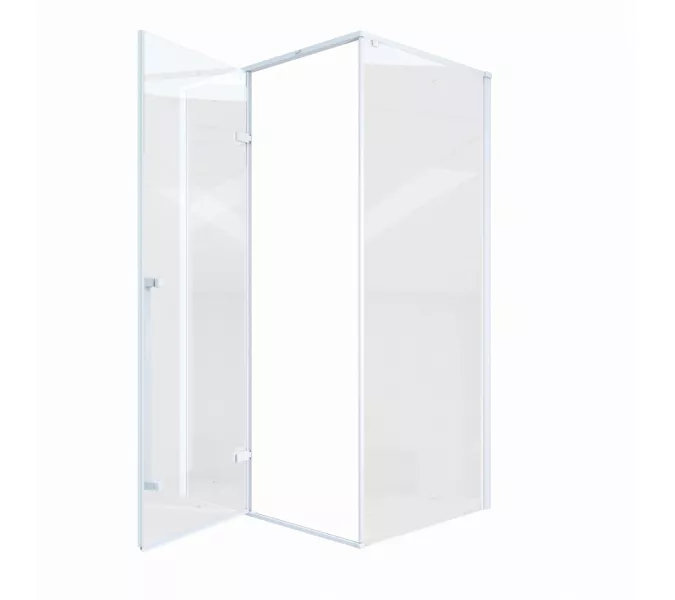 Душевой угол  C1AW  Ceruttispa без поддона (120x90x195), Цвет профиля: Белый, Выбрать размер: 120х90, изображение 6