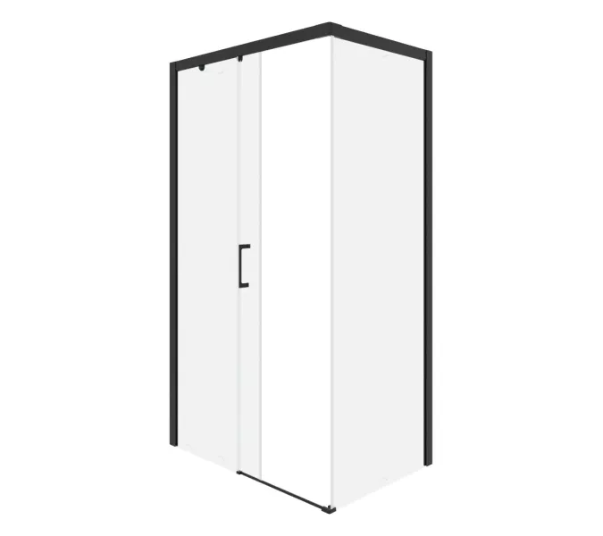 Душевой угол  VITO110B-L/R  Ceruttispa без поддона (80x110x195), Цвет профиля: Черный, Выбрать размер: 110х80, Ориентация: левая, изображение 7