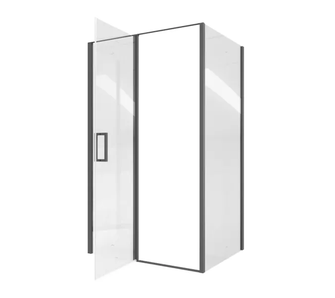 Душевой угол  VICTORIA120B Ceruttispa без поддона (90x120x195), Цвет профиля: Черный, Выбрать размер: 120х90, изображение 6