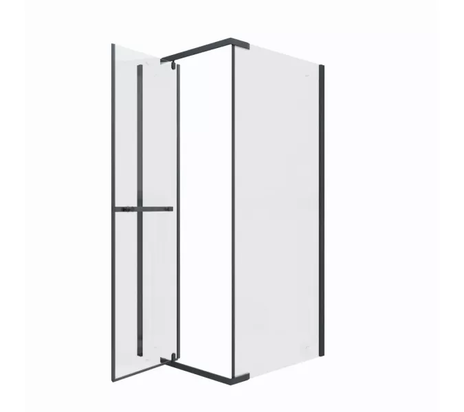 Душевой угол  MIMI ZQ91B  Ceruttispa без поддона (90x90x195), Цвет профиля: Черный, Выбрать размер: 90х90, изображение 6