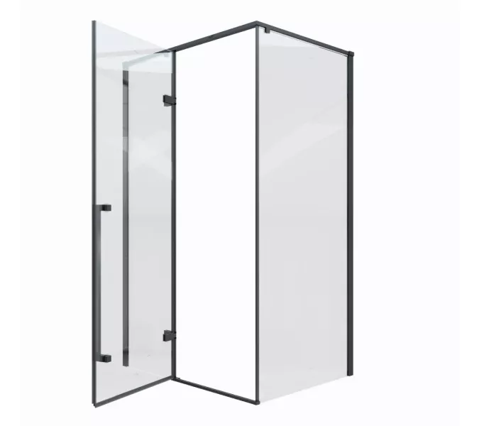 Душевой угол C1A  Ceruttispa без поддона (120x90x195), Цвет профиля: Черный, Выбрать размер: 120х90, изображение 8