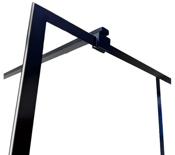 Душевая перегородка  MUZA T80/100 Ceruttispa без поддона (80x195), Цвет профиля: Черный, Выбрать размер: 80, изображение 8