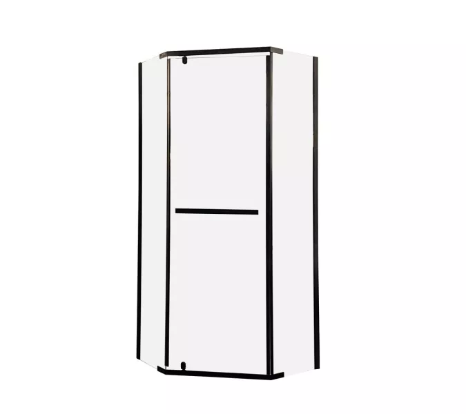 Душевой угол  CHIKA ZP91B/101B  Ceruttispa без поддона (90x90/100х100), Цвет профиля: Черный, Выбрать размер: 90х90, изображение 7