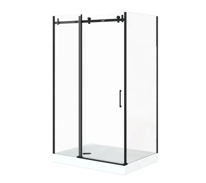 Душевой угол  CEZA'S120B  Ceruttispa без поддона (90x120x195), Цвет профиля: Черный, Выбрать размер: 120x90, изображение 7