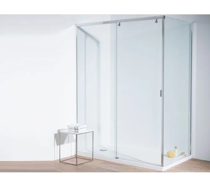 Душевой угол  MARBELLA 120 L/R  Ceruttispa без поддона (80x120x190), Цвет профиля: Хром, Выбрать размер: 120х80, Ориентация: левая, изображение 7