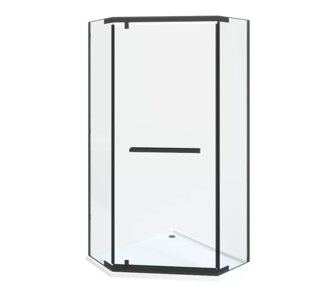 Душевой угол  CHIKA ZP91B/101B  Ceruttispa без поддона (90x90/100х100), Цвет профиля: Черный, Выбрать размер: 90х90, изображение 8