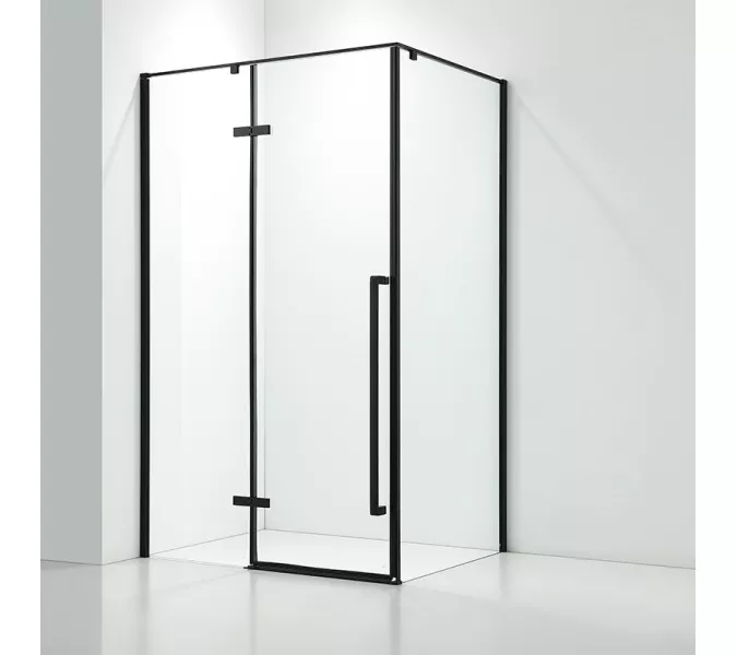 Душевой угол C1A  Ceruttispa без поддона (120x90x195), Цвет профиля: Черный, Выбрать размер: 120х90, изображение 5