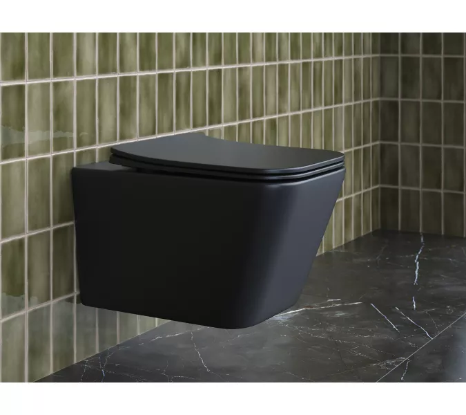 Подвесной унитаз CERAMICANOVA Metric Rimless, изображение 4