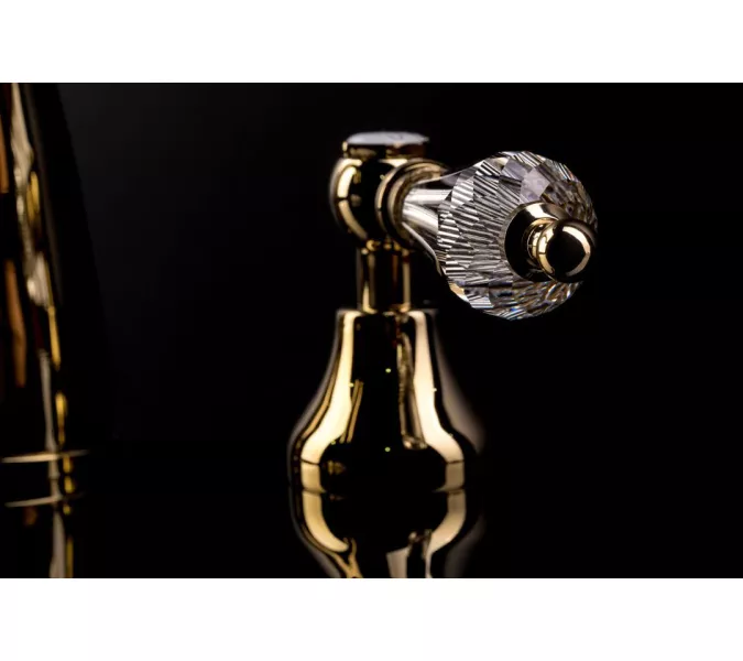 Смеситель для раковины встраиваемый BOHEME Brillante Ripresa 347, Выбрать цвет: Хром/хрусталь, изображение 2