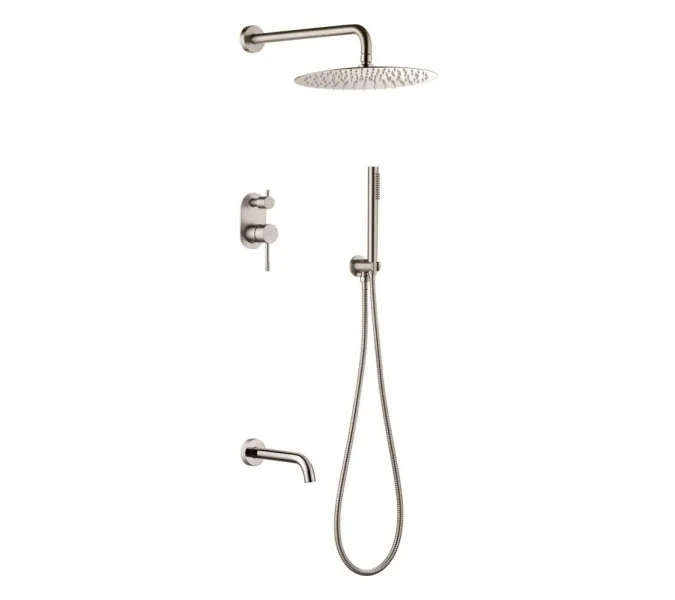Душевая система встраиваемая  Boheme UNO 464-2-NB никель глянцевая, Выбрать цвет: Никель