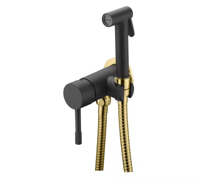 Душ  гигиенический Boheme Uno 467-BG, Выбрать цвет: Черный/золото