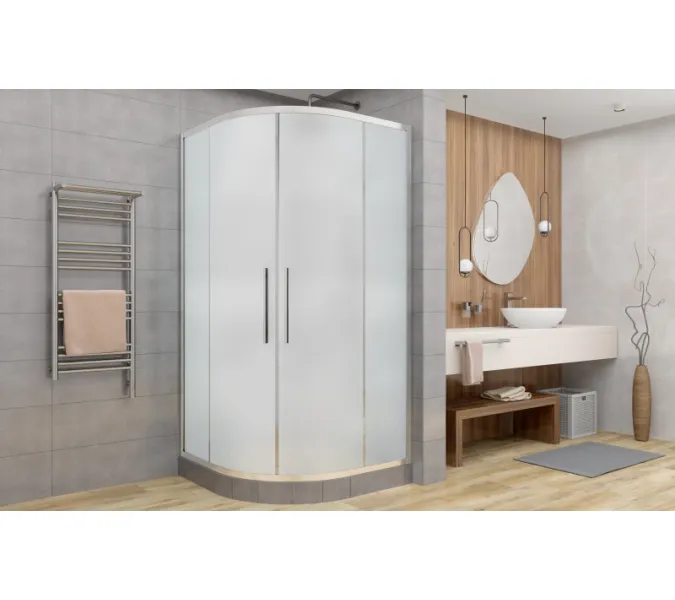 Душевой уголок AvaCan HC 80/90/100/120 MT, Цвет стекла: матовое, Цвет профиля: Хром, Выбрать размер: 80х80