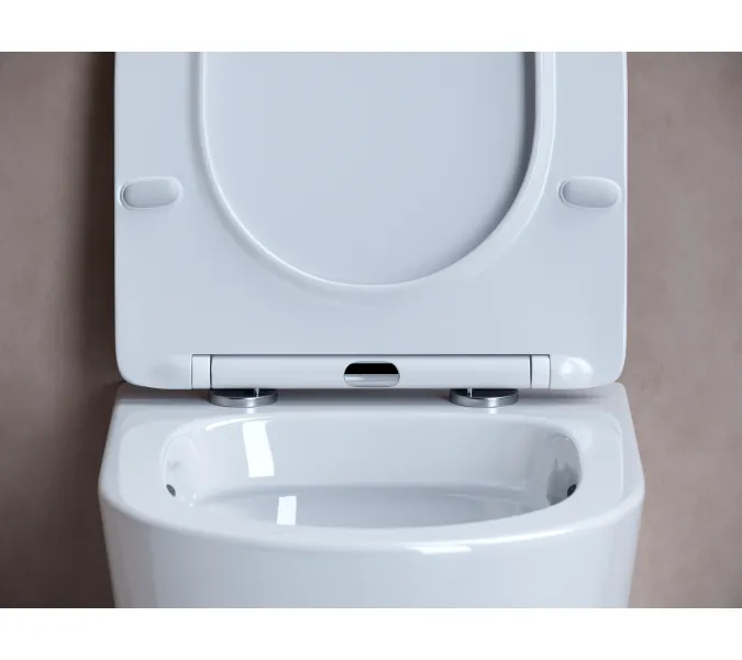 Подвесной унитаз CERAMICANOVA  Balearica  Rimless, Выбрать цвет: Белый, изображение 7