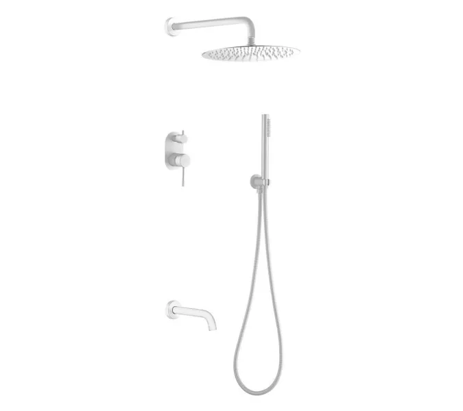 Душевая система встраиваемая   Boheme UNO 464-2-MW матовый белый матовая, Выбрать цвет: Белый матовый