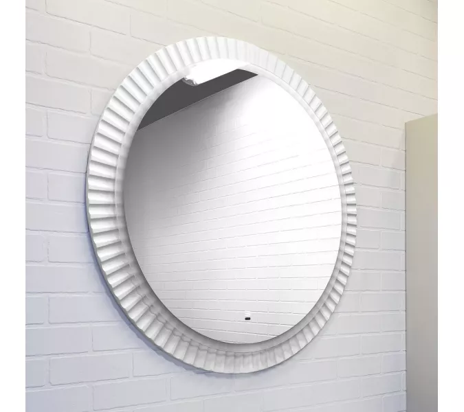Мебель для ванной: Зеркало Comforty Мадрид-70 LED-подсветка, бесконтактный сенсор, белый матовый, антизапотевание 1 в магазине Акватория