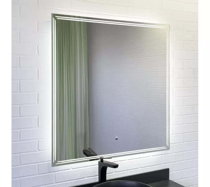 Зеркало Comforty Джанкой 90 LED-подсветка, 88х88 см, бесконтактный сенсор, Антизапотевание (подогрев зеркала): Нет