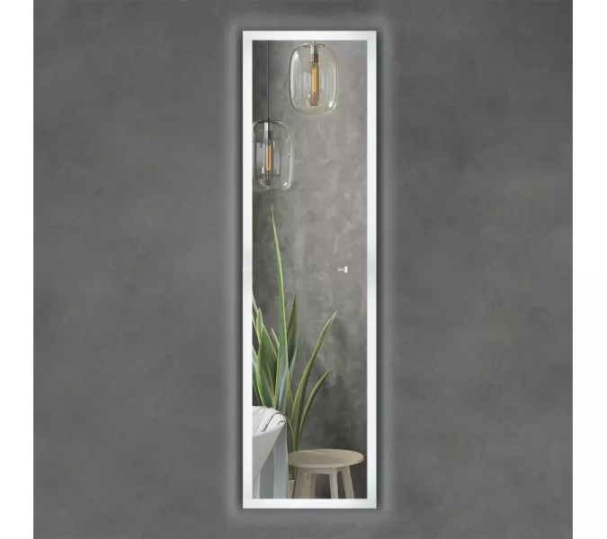Вертикальное ростовое зеркало для ванной Comforty Люпин 440x1580 LED-подсветка, бесконтактный сенсор