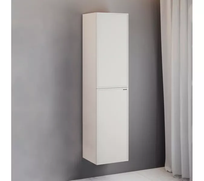 Шкаф-колонна Comforty Мадрид 40 серый шёлк