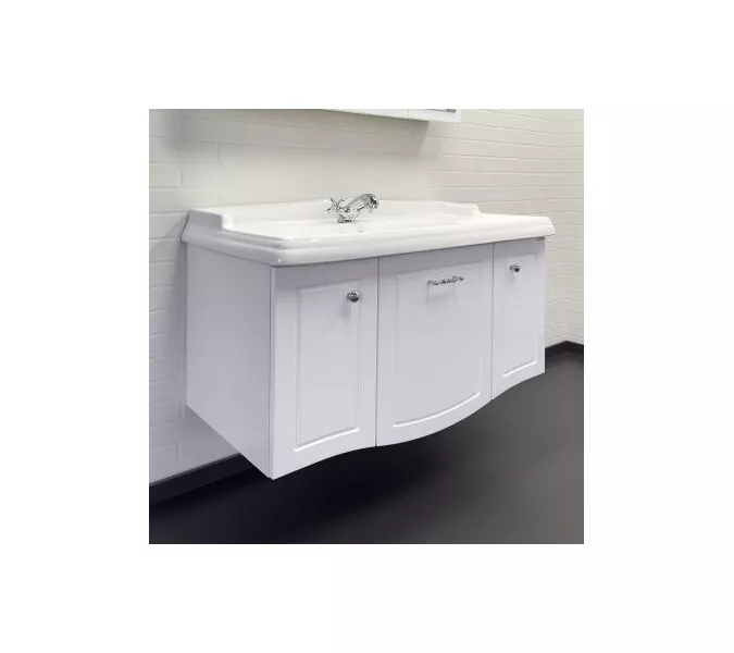 Тумба-умывальник Comforty Палини-100 белый глянец с раковиной Comforty 3310, изображение 2