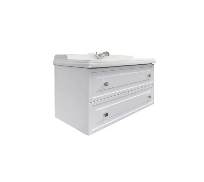 Тумба-умывальник Comforty Феррара-100 белая с раковиной Comforty 3310  НОВИНКА!!!!