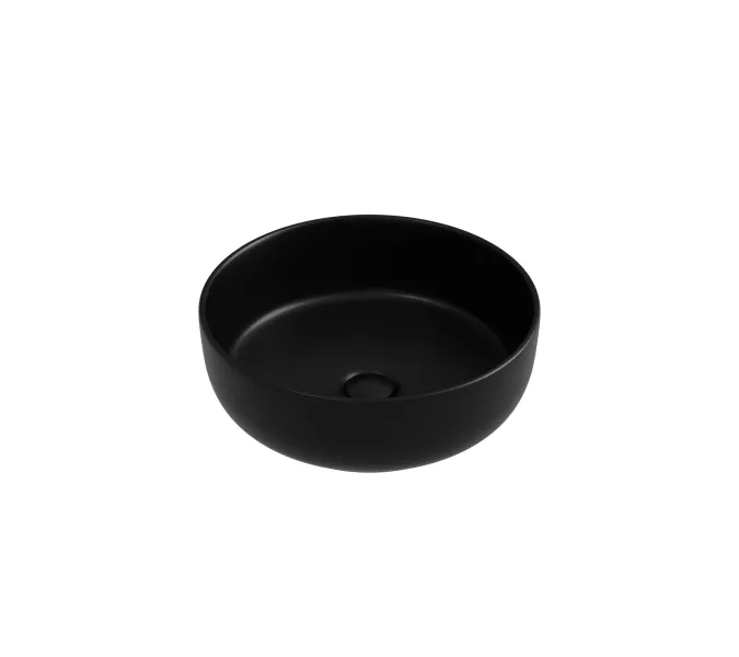 Раковина накладная CERAMICANOVA Taycan,круглая, 375x375x140, черная матовая, Выбрать цвет: Черный матовый, изображение 6