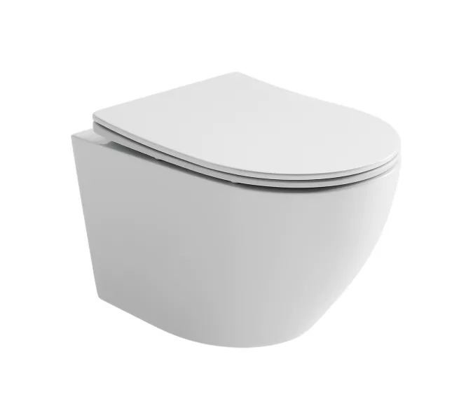 Подвесной унитаз CERAMICANOVA Uno Rimless, Выбрать цвет: Белый