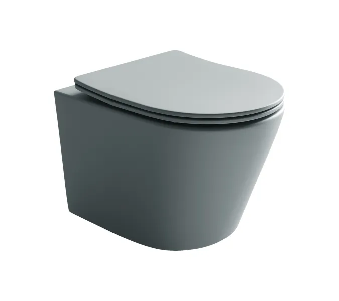 Подвесной унитаз CERAMICANOVA Balearica Rimless (цвет Антрацит Матовый), Выбрать цвет: Антрацит матовый