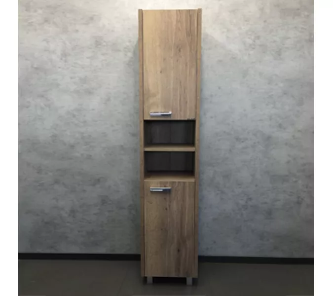 COMFORTY. Шкаф-колонна "Марио-40" дуб/сосна, Выбрать размер: 40, Выбрать цвет: дуб темный