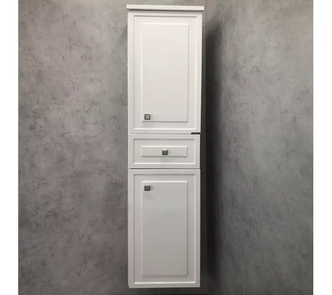 COMFORTY. Шкаф-колонна "Феррара-40" белый глянец