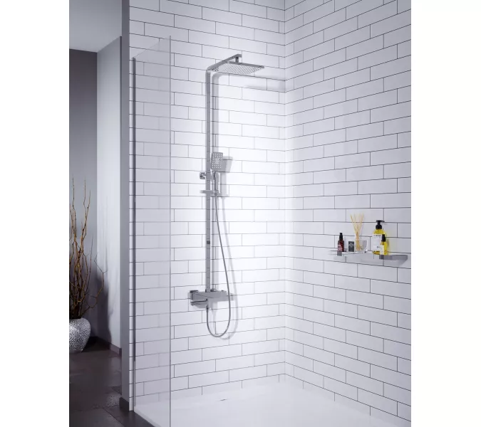 Душевая стойка с термостатом Timo Tetra-thermo SX-0169, Выбрать цвет: Хром