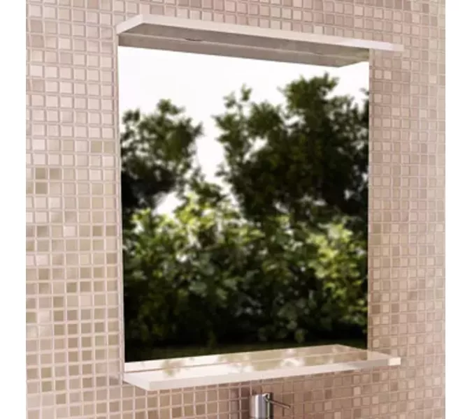 Зеркало Comforty, Выбрать размер: 50, Тип: Зеркало с полкой