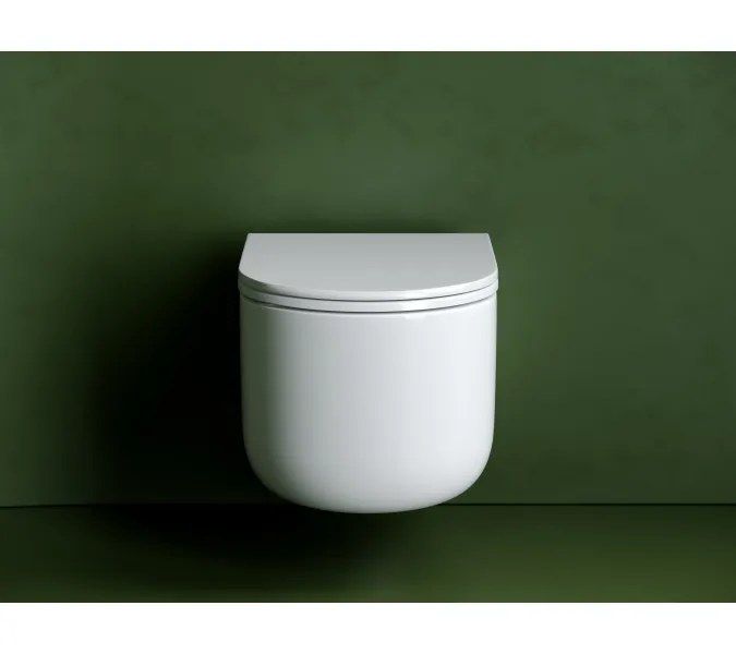 Подвесной унитаз CERAMICANOVA Ulma безободковый, смыв торнадо, Выбрать цвет: Белый, изображение 3