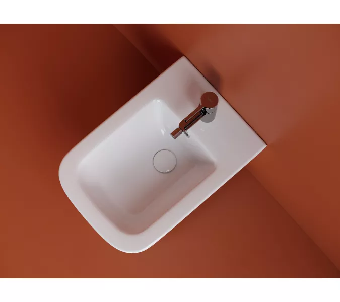 Подвесное биде CERAMICANOVA  Union, Выбрать цвет: Белый, изображение 4