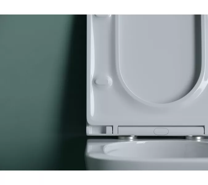 Подвесной унитаз CERAMICANOVA Union безободковый, смыв торнадо, Выбрать цвет: Белый, изображение 7