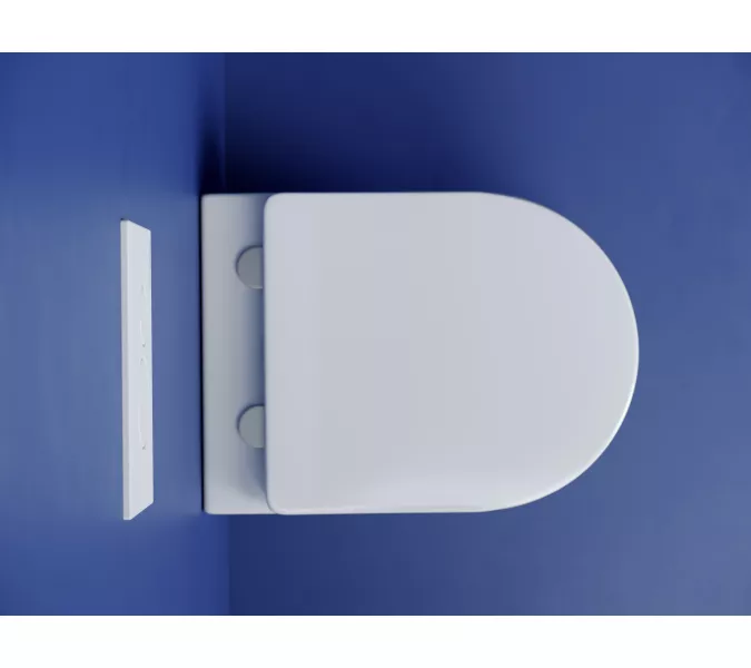 Подвесной унитаз CERAMICANOVA Metropol безободковый, смыв торнадо, Выбрать цвет: Белый, изображение 5