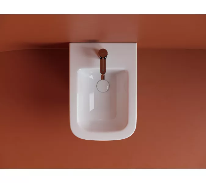 Подвесное биде CERAMICANOVA  Union, Выбрать цвет: Белый, изображение 5