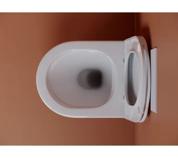 Подвесной унитаз CERAMICANOVA Ulma Rimless, Выбрать цвет: Белый, изображение 5