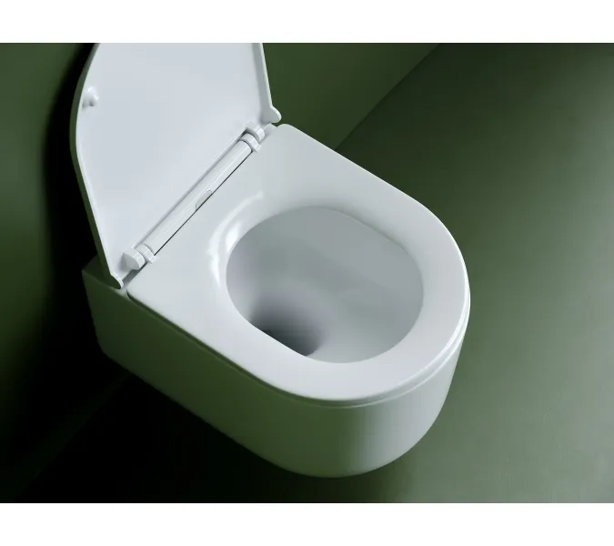 Подвесной унитаз CERAMICANOVA Ulma безободковый, смыв торнадо, Выбрать цвет: Белый, изображение 6